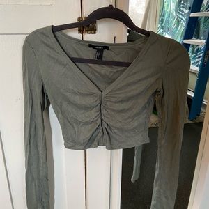 Forever21 Crop Top Long Sleeve